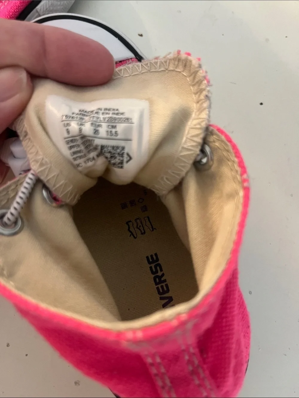 Converse Hi Tops Chucks Size 9 Hot Pink